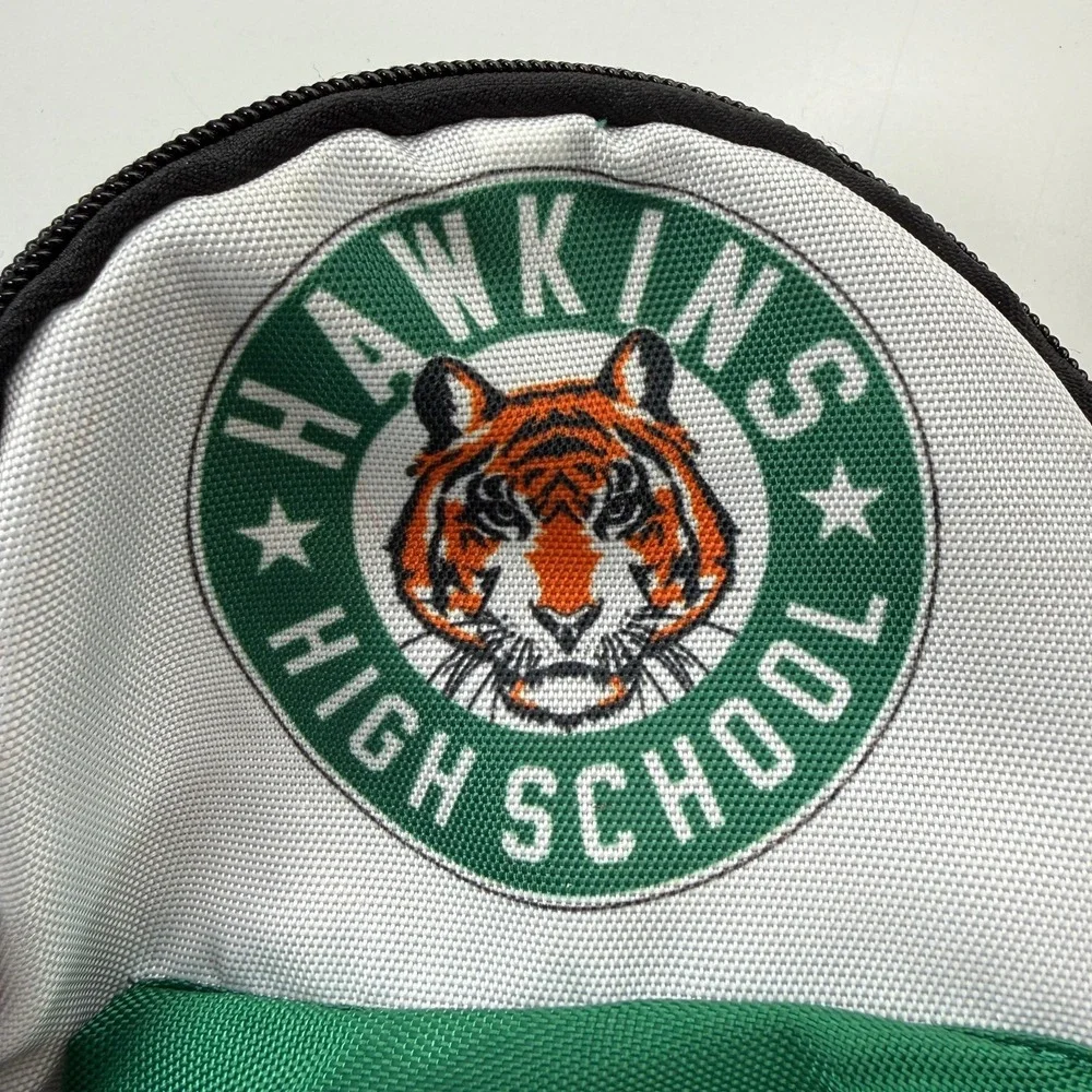 Stranger‎ Things Hawkins High School Dog Backpack Harness Size Medium Poop Bag